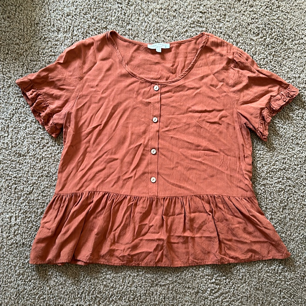 Final Touch Rust Blouse